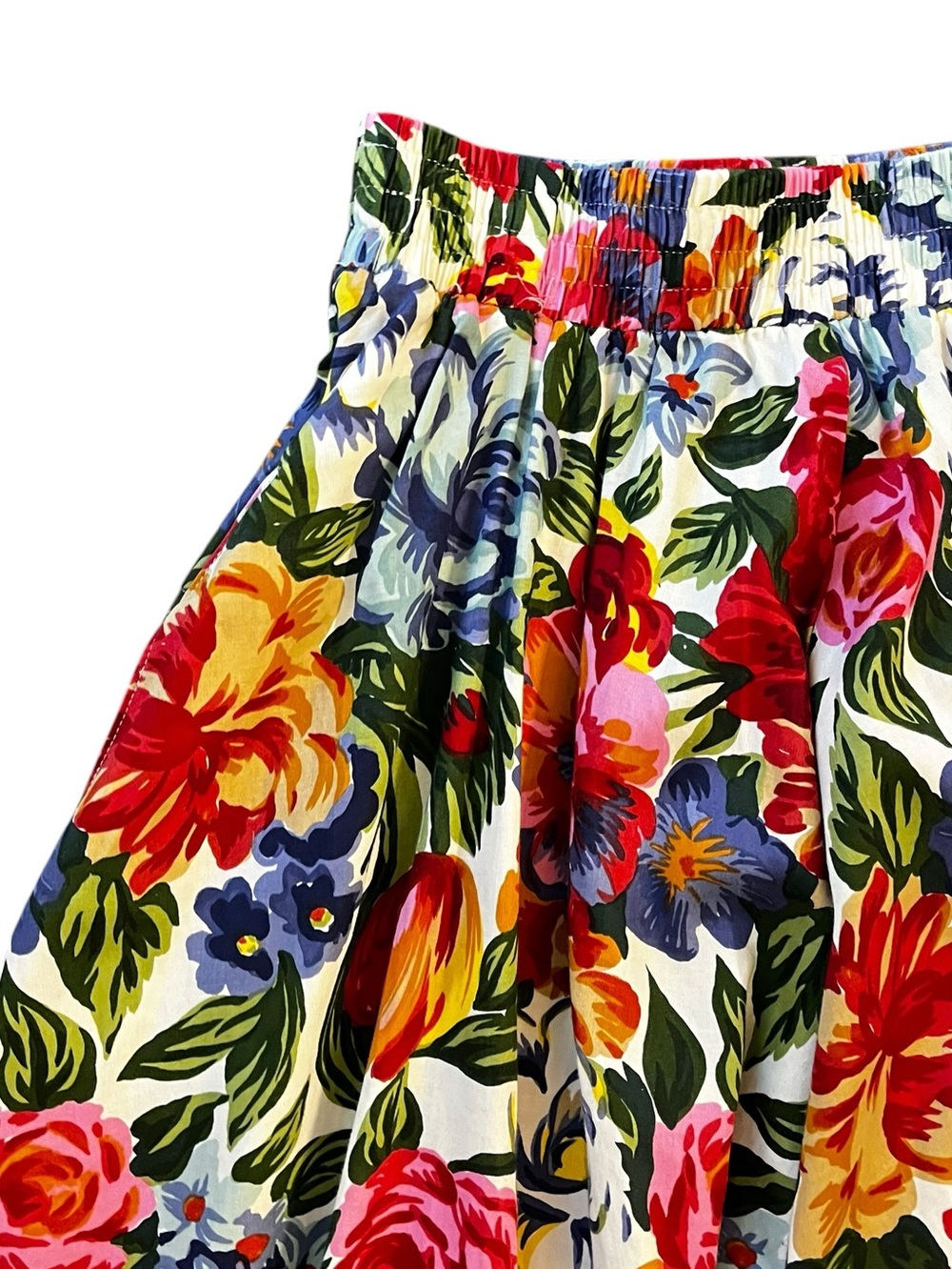 Vintage Bushwacker Maxi Skirt Medium Floral Print Pockets 80s/90s Cottagecore - Picture 3 of 5